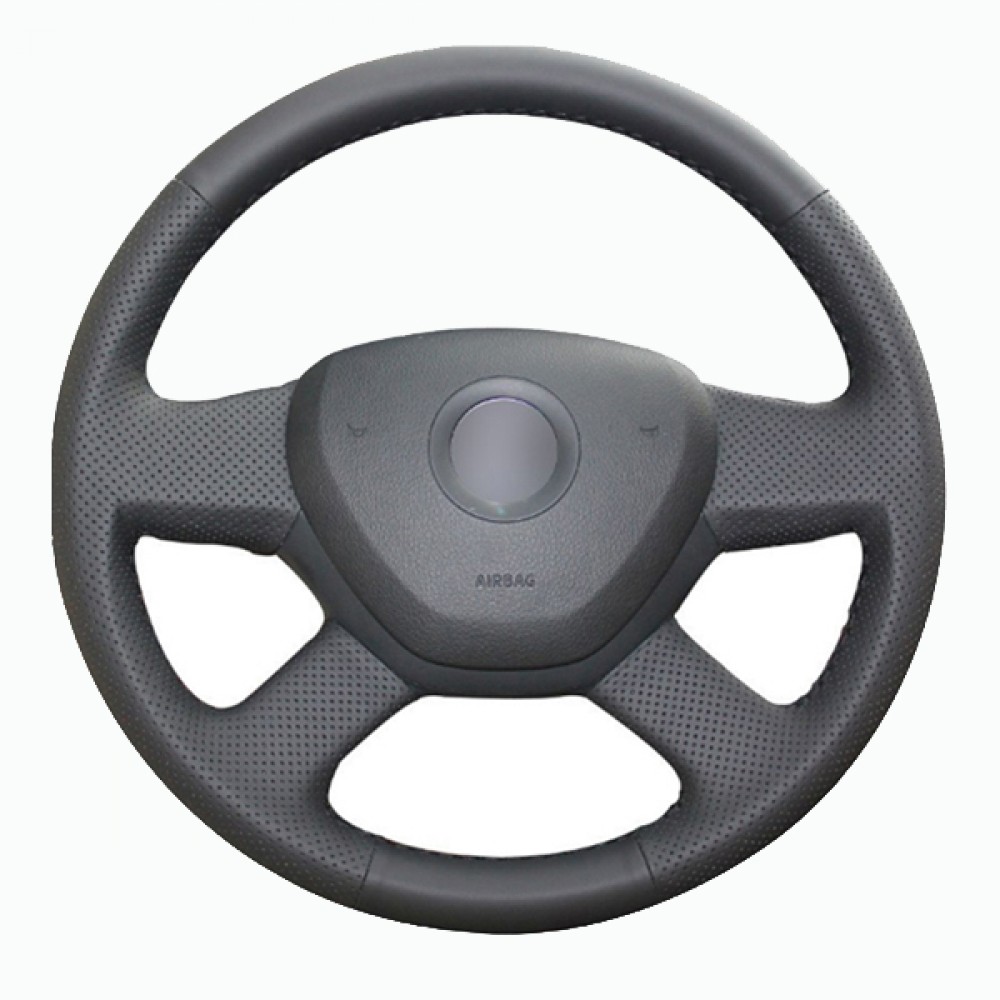 Skoda Fabia 14-18 Uyumlu Araca Özel Deri Direksiyon Kılıfı