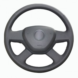 Skoda Fabia 14-18 Uyumlu Araca Özel Deri Direksiyon Kılıfı
