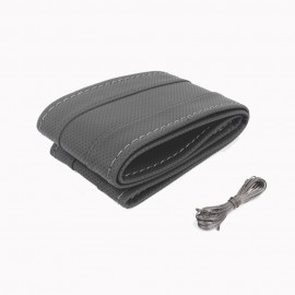 Dikmeli Deri Direksiyon Kılıfı Çember Model Tek Renk