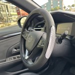 Geçmeli Direksiyon Kılıfı Fosforlu Tutmalı Gümüş