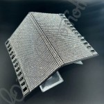 Gümüş Taşlı Siyah Baget Detaylı Ruhsat Kabı