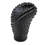 Silikon Vites Topuzu Kılıfı Masajlı Oval Siyah