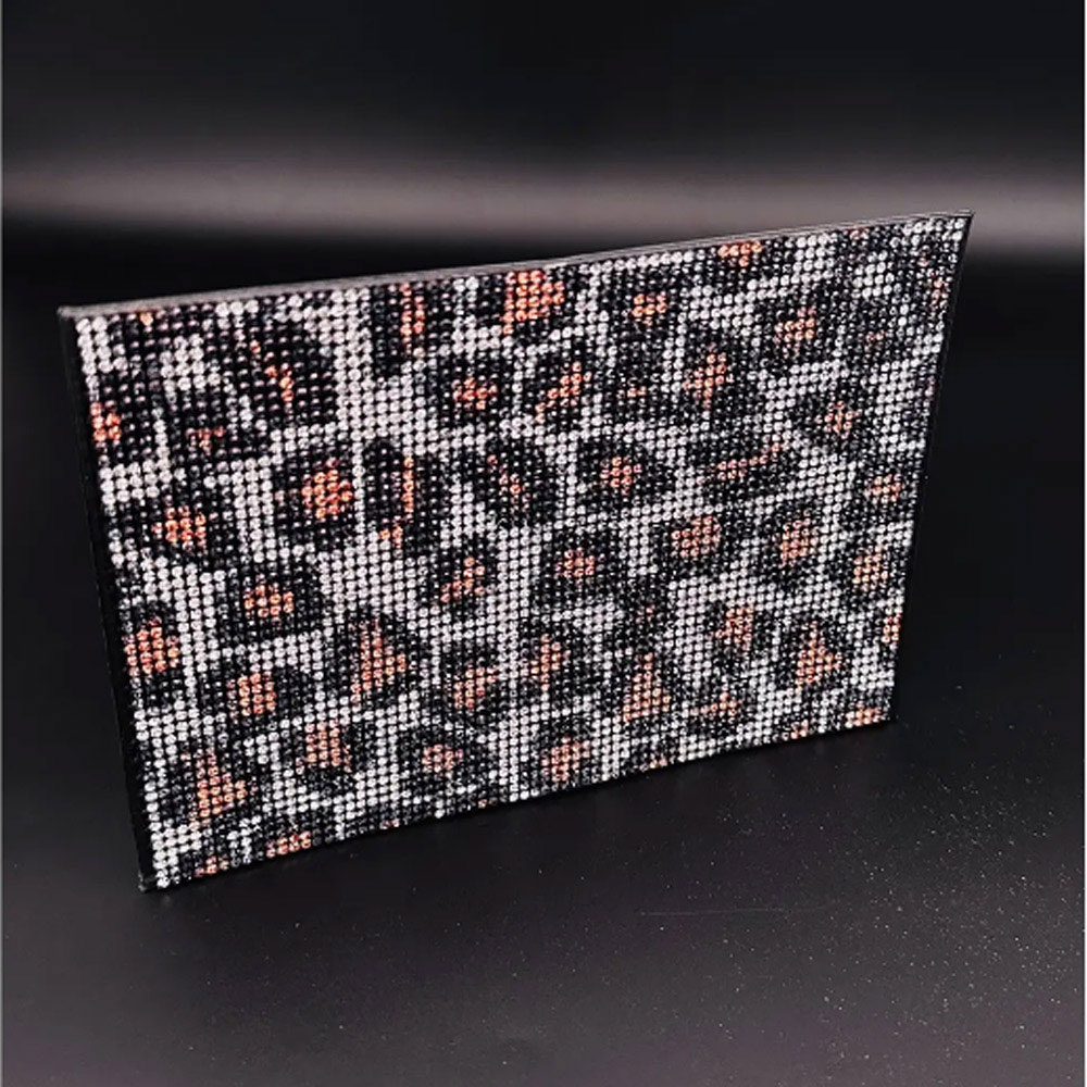 Leopar Sarı Taşlı Ruhsat Kılıfı