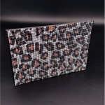 Leopar Sarı Taşlı Ruhsat Kılıfı
